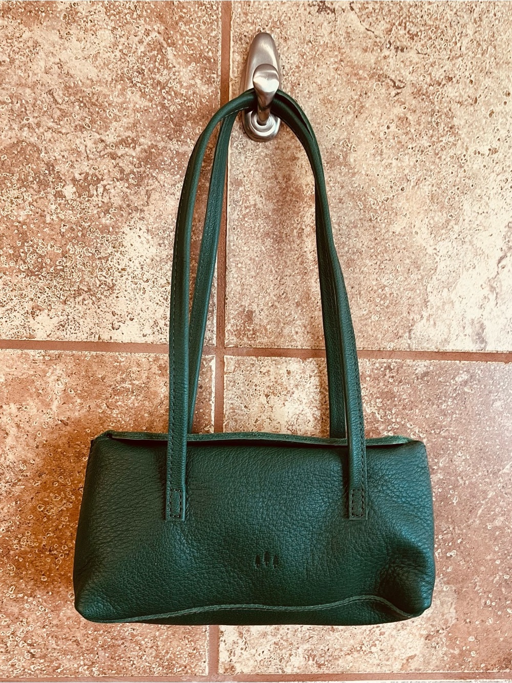 Portland Leather Goods Amelie Bacalar Deep Green Shoulder Bag NWOT - Picture 2 of 8